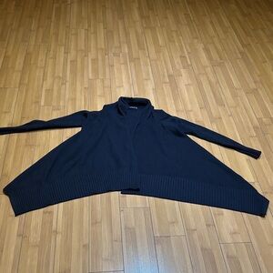 Zara Midnight Black Knit Top